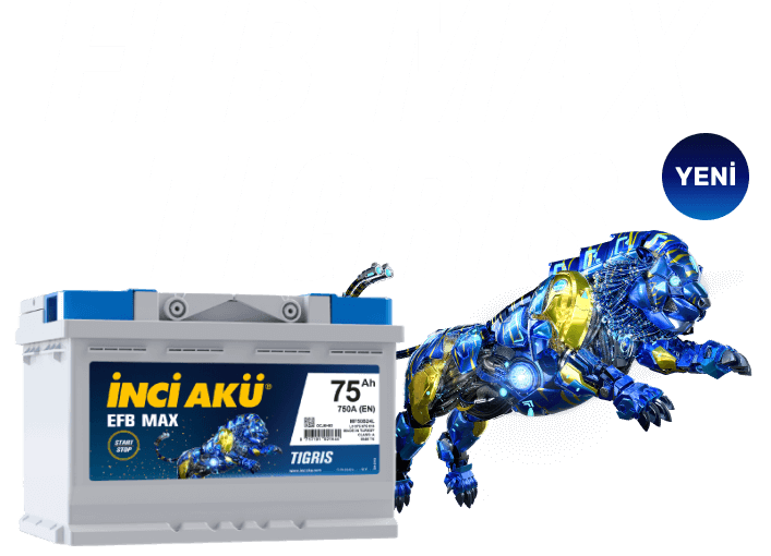 İNCİ AKÜ START-STOP EFB MAX TIGRIS